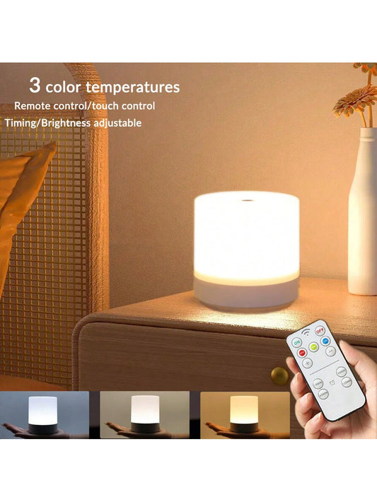 1 Peça Lâmpada de cabeceira com controle de toque mini USB com luz quente - Luminária noturna a LED alimentada por USB, cria um ambiente acolhedor no quarto e decoração doméstica, adequada para quarto, luz noturna infantil, quarto de bebê, adolescente e
