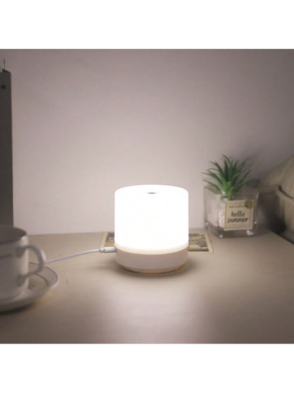 1 Peça Lâmpada de cabeceira com controle de toque mini USB com luz quente - Luminária noturna a LED alimentada por USB, cria um ambiente acolhedor no quarto e decoração doméstica, adequada para quarto, luz noturna infantil, quarto de bebê, adolescente e