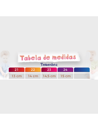 Tênis Infantil Urso Casual Básico Unissex