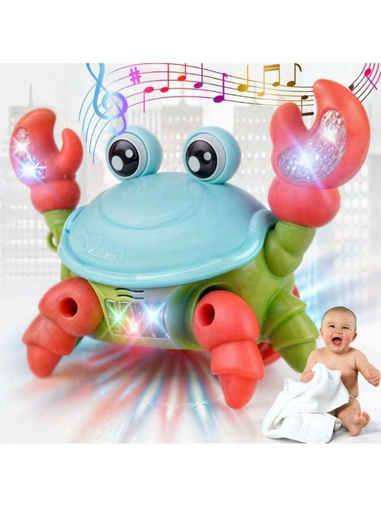 Brinquedo Caranguejo Fujão Musical Som Luz E Movimento