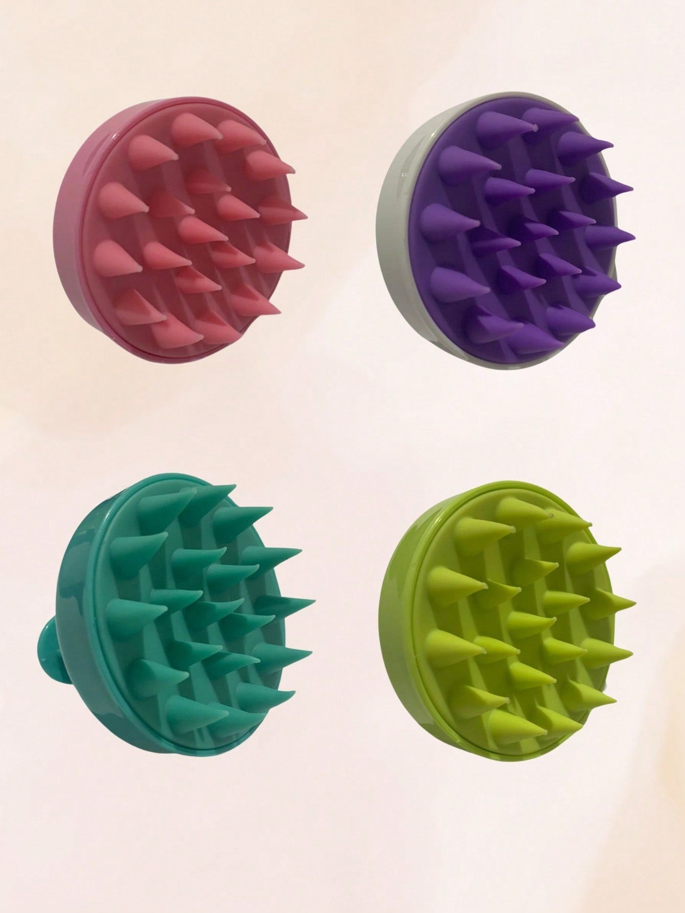 Escova Massageadora Luxo Couro Cabeludo. Massageador Capilar Silicone Macio Para Higienizar e Combater a Caspa