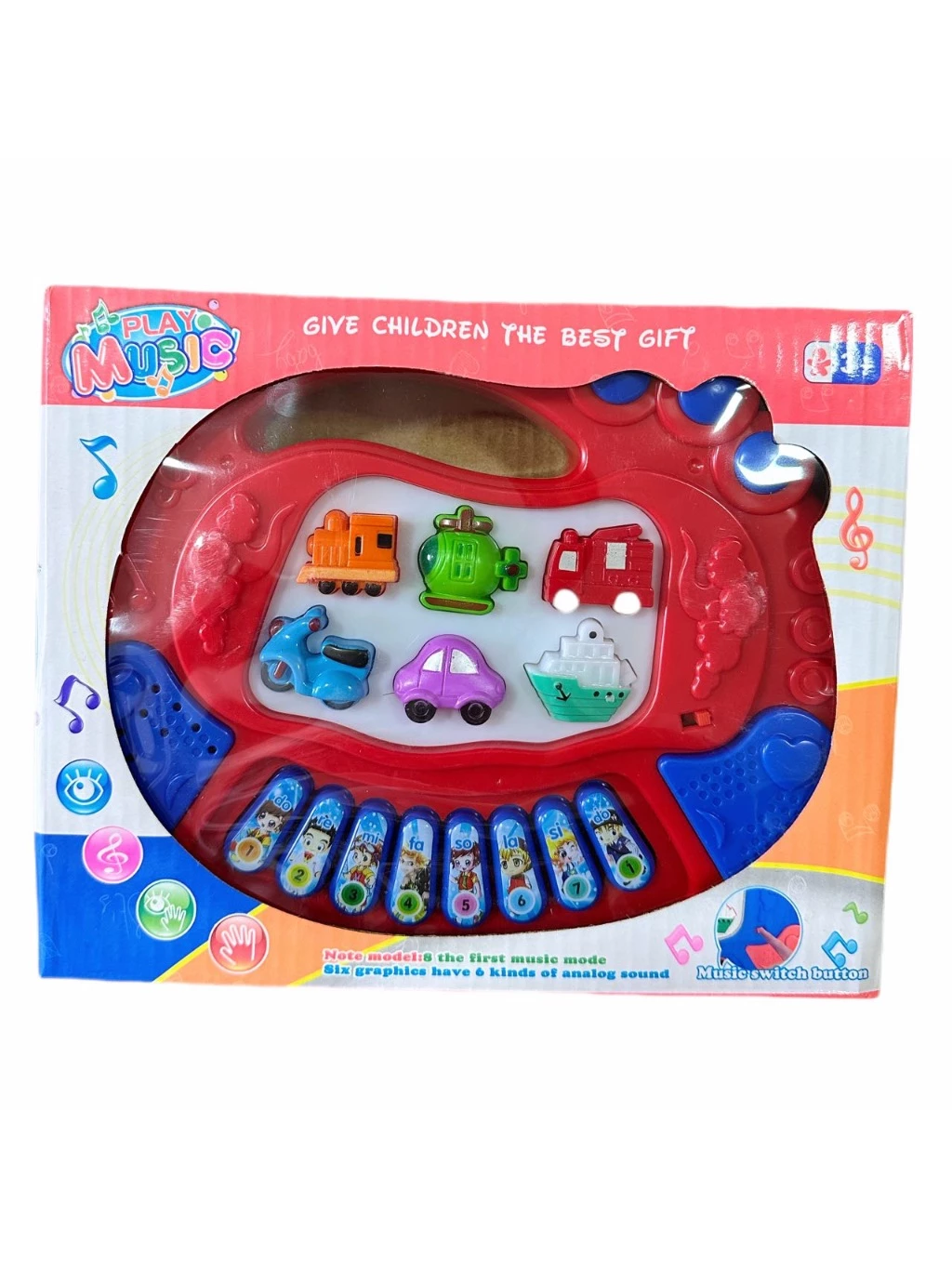 Brinquedo Infantil música teclado piano com som e luz musical para crianças e bebês/presentes