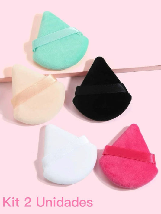 kit 2 Esponja Triangular para Pó