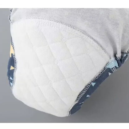 5PC 6 Layers Reusable Cotton Baby Training Pants, Baby Shorts, Underwear, Baby Diapers,