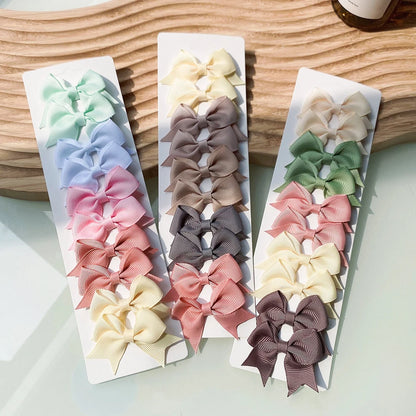Kit 10 Laço para Bebês – Acessórios de Cabelo Feitos à Mão