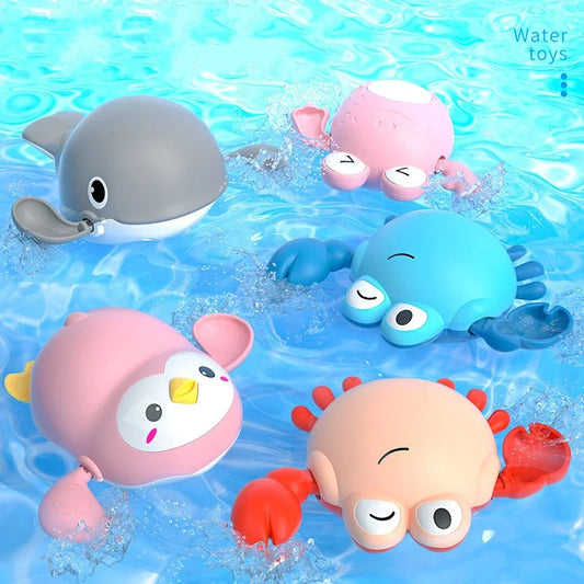 Brinquedos de banho para bebês, crianças, natação, bonecas mecânicas, brincadeira, diversão aquática, banho, fofo, engraçado, crianças, banheiro, chuveiro, banheira, animais, brinquedo