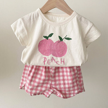 Baby Pajamas Sets Cotton Child Pajamas Toddler Summer Sleeveless Baby Nightwear Pyjamas Kids Cartoon Homewear Clothes