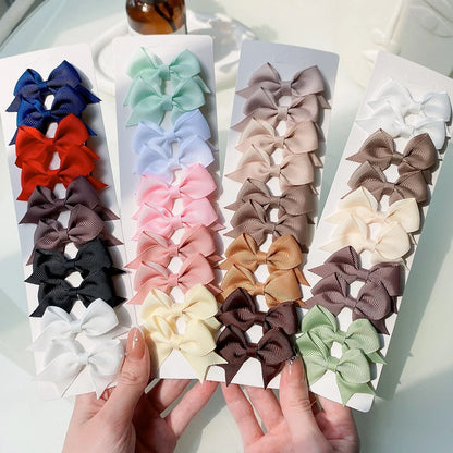 Kit 10 Laço para Bebês – Acessórios de Cabelo Feitos à Mão