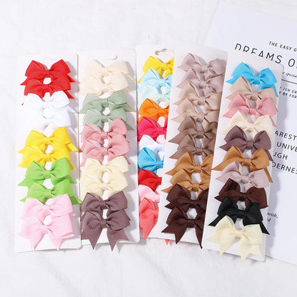 Kit 10 Laço para Bebês – Acessórios de Cabelo Feitos à Mão