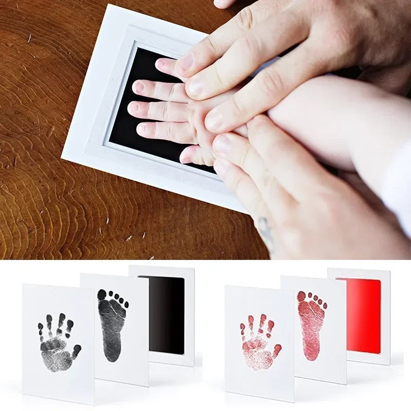 Bebê recém-nascido Kit Mão e Pegada, Almofadas de Tinta, Photo Frame, Toddlers Souvenir Acessórios, Safe Clean, Baby Shower Presente