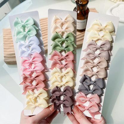 Kit 10 Laço para Bebês – Acessórios de Cabelo Feitos à Mão
