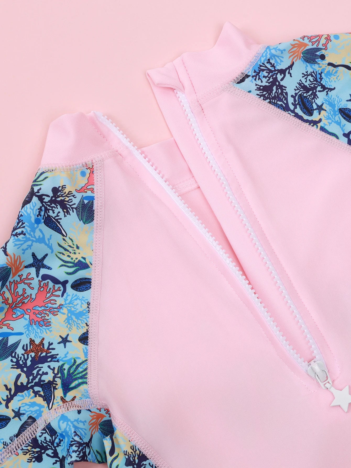 2-12 Years New Girl Swimwear Swim Suits UV Protective Long Sleeve Children Swimsuits Sport
