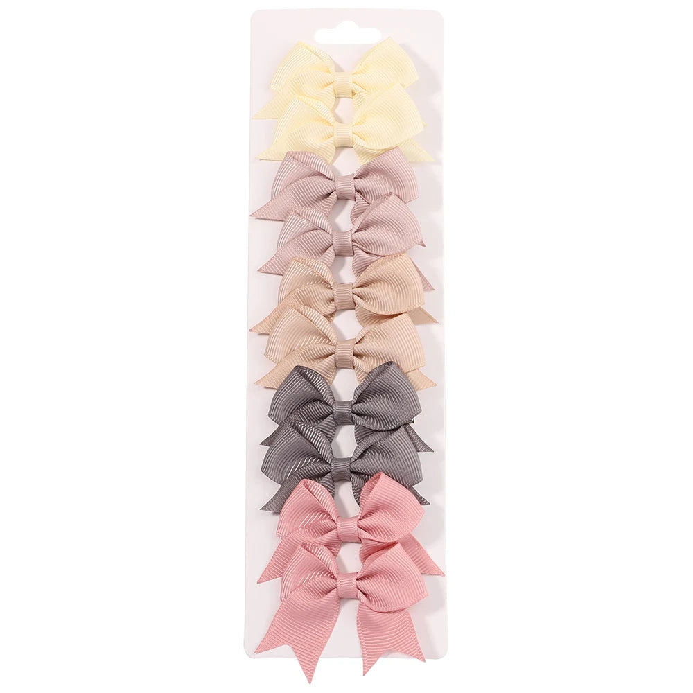 Kit 10 Laço para Bebês – Acessórios de Cabelo Feitos à Mão