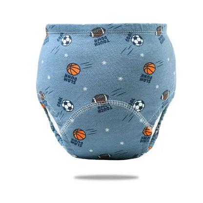 5PC 6 Layers Reusable Cotton Baby Training Pants, Baby Shorts, Underwear, Baby Diapers,