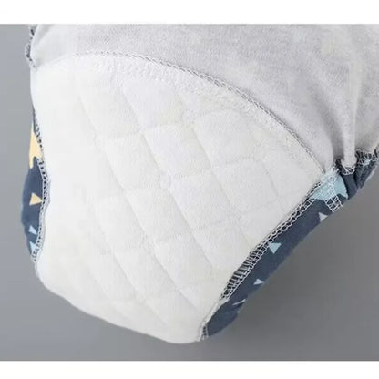 5PC 6 Layers Reusable Cotton Baby Training Pants, Baby Shorts, Underwear, Baby Diapers,