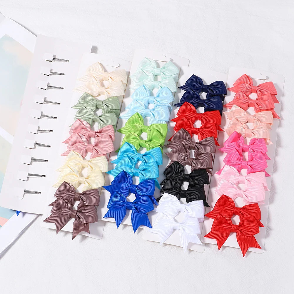 Kit 10 Laço para Bebês – Acessórios de Cabelo Feitos à Mão