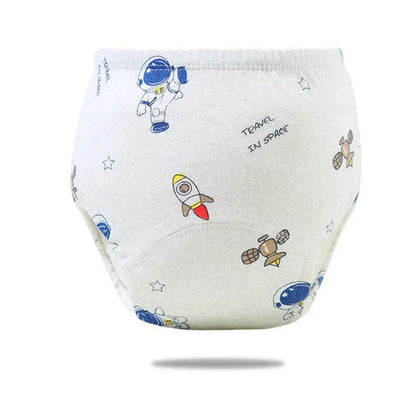 5PC 6 Layers Reusable Cotton Baby Training Pants, Baby Shorts, Underwear, Baby Diapers,